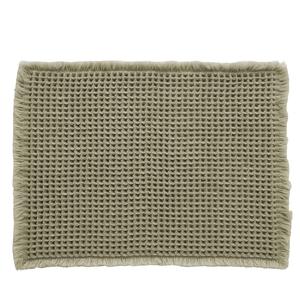 Alfombra de Baño Rectangular con Borlas, Diseño Waffle, Fibra de Poliéster, Antideslizante, para Uso Doméstico - Product Image 2