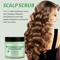 Ensemble de gommage pour cheveux au romarin crème hydratante hydratante à l'acide hyaluronique nourrissante et fortifiante soins capillaires