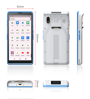 PDA603 Android, Lector de Códigos QR 2D y RFID, Terminal Portátil PDA Android, Escáner de Códigos de Barras con Lector NFC RFID, Dispositivo Médico PDA