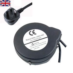 Avvolgicavo retrattile a molla DYH 3C*1.5 3.0M con prolunga per elettrodomestici 110-250V 8-16A Max 5m Nero - Product Image 3