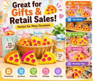 Pizza <b>Squishy</b> Stress Relief Toy Soft Squeeze Novelty Gift Toy - Product Image 5
