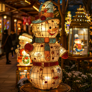 مول ، رجل ثلج مضيء ثلاثي الأبعاد ، عيد الميلاد - Product Image 5