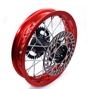 Jantes de roue en alliage d'aluminium de 1,85 x 12 pouces avec disque de frein et pignon pour moto KLX <span class=keywords><strong>CRF</strong></span> Kayo Apollo BSE Pit Bike Dit Bike - Product Image 1