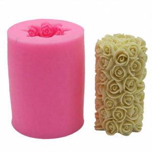 Porte-bougie carré en silicone fait main avec diffuseur d'huiles essentielles et ensemble de pots de plantes pour la décoration de la maison - Product Image 4