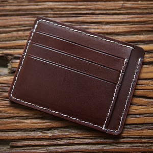 Vegetable-Tanned Top Layer Cowhide Leather Short Men's <b>Wallet</b> Vintage Ultra-Thin Cork Solid Color Money Card <b>Holder</b> <b>Holder</b> - Product Image 6