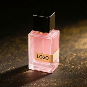 OEM Best-selling Custom Luxury Square Gradient Black Glass Perfume Bottle 3ml 30ml 50ml 100ml <b>Empty</b> Gold Cap Premium Leather <b>Box</b> - Product Image 1