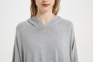 Bata térmica de bambú tejida de talla grande para <span class=keywords><strong>mujer</strong></span>, de fábrica china, ropa de dormir extragrande para verano, camisones para ver televisión - Product Image 5