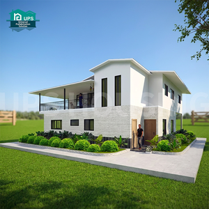 Maisons modulaires haut de gamme résistantes aux séismes à 2 étages pour projets immobiliers, villas préfabriquées de haute qualité, magasin/bureau moderne - Product Image 1