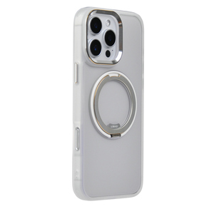 New 360 ° Quay Xoay Hợp Kim Nhôm Máy Ảnh Khung Siêu Trong Suốt Magnetic Đứng Điện Thoại Di Động Trường Hợp Đối Với iPhone 16 Cộng Với Pro - Product Image 1