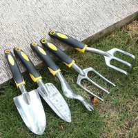 Ensemble d'outils de jardinage portables : truelle, cultivateur, râteau, pelle, désherbeur, mini-outils de jardinage pour la plantation en extérieur