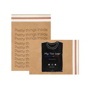 Sobre de Papel Kraft Biodegradable con Impresión de Logotipo Personalizado para Embalaje de Ropa, Bolsa de Envío - Product Image 1