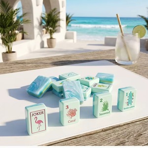 Factory Wholesale 3 Layer 160 Acrylic Engraved <b>Set</b> Luxury American <b>Mahjong</b> Tiles - Product Image 5