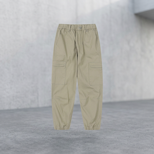 Culottes Femme Taille Mi-Haute Coupe Ample Jambe Large Couleur Unie Toile Fermeture Boutonnée Longueur Entière Minimaliste Décontracté Été Tendance - Product Image 3