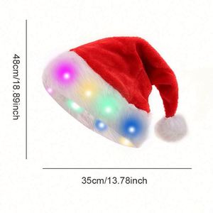 Gorro Navideño de Fábrica con Peluche de Alta Calidad, Gorros Rojos de Santa Claus para Niños y Adultos, Decoraciones Navideñas, Regalos de Año Nuevo 2024 - Product Image 4
