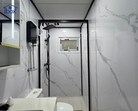 Maison conteneur extensible économique pour location de motel, hébergement hôtelier moderne pour unités d'accueil portables
