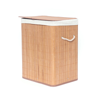 Panier à linge en bambou pliable à haute performance pour le lavage des vêtements