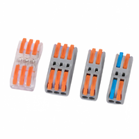 Bloc de bornes électrique à levier SPL-24, connecteur rapide à ressort pour câbles, contact en cuivre, boîtier en PC