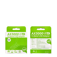 Adaptador WiFi USB Tri-Banda AX3000 Wifi 6e RTL8832CU para Receptor Satelital, Envío Directo
