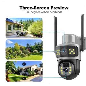 V380 8MP ống kính kép năng lượng mặt trời 4G máy ảnh không dây IP tự động theo dõi An ninh Hệ thống giám sát với hai chiều âm thanh PTZ mạng Máy ảnh - Product Image 3