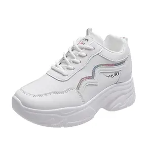 New increased female spring and autumn Korean sports soft sole running casual shoes