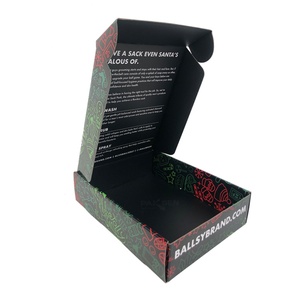 Black Jewelry Shipping Mailing <b>Box</b> Matt Lamination E-Flute Corrugated Board Mailer Subscription Paper Packaging for Luxury Items - Product Image 1