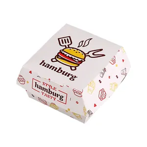 定制印刷环保炸鸡汉堡酱包装汉堡外卖盒