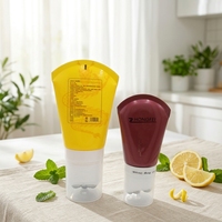 Tube PE vide personnalisé pour lait corporel, huile essentielle, gel de massage et soin anti-adhérent, avec applicateur à 5 billes