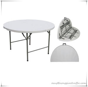 6ft <span class=keywords><strong>180CM</strong></span> 72 "10 personas Banquete DE BODA Mesa redonda plegable de plástico para exteriores Mesa redonda plegable - Product Image 5