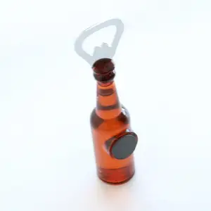 Wholesale Custom Design Promotional 3d Beer Bottle Fridge Magnet Bottle Opener With Your Brand