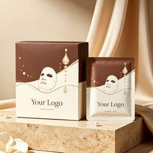 Eco-Friendly FX Modern Sheet Mask Packaging Paper Folding <b>Box</b> Window <b>Display</b> Customized Sachet Bag Four-Color Printing Magnetic - Product Image 1