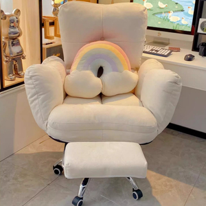 Nueva Silla de Juego Ergonómica Plegable Informal con <span class=keywords><strong>Tela</strong></span> Resistente al Agua, Función de Inclinación Giratoria de 360 Grados, Diseñada para Juegos - Product Image 2