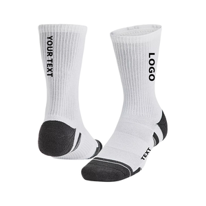 Créez votre propre conception <span class=keywords><strong>Chaussettes</strong></span> de sport de basket-ball blanches avec logo personnalisé <span class=keywords><strong>Chaussettes</strong></span> athlétiques en coton de haute qualité - Product Image 3