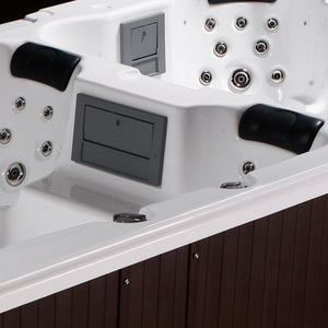 Usine JY8601 bain à remous en acrylique, luxe, double Zone, grand Massage en plein air, Spa de natation bon marché - Product Image 4