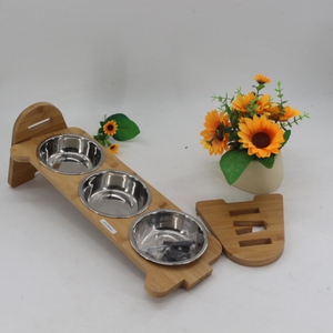 Fabricante atacado Food Drinking <span class=keywords><strong>Bowl</strong></span> <span class=keywords><strong>Dog</strong></span> <span class=keywords><strong>Bowl</strong></span> OEM Logotipo Madeira para Cães - Product Image 2
