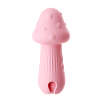 Vibrateur en forme de champignon, contrôle par application, 9 modes de vibration, mini vibrateur mignon en silicone rechargeable rose, OEM ODM, logo personnalisé