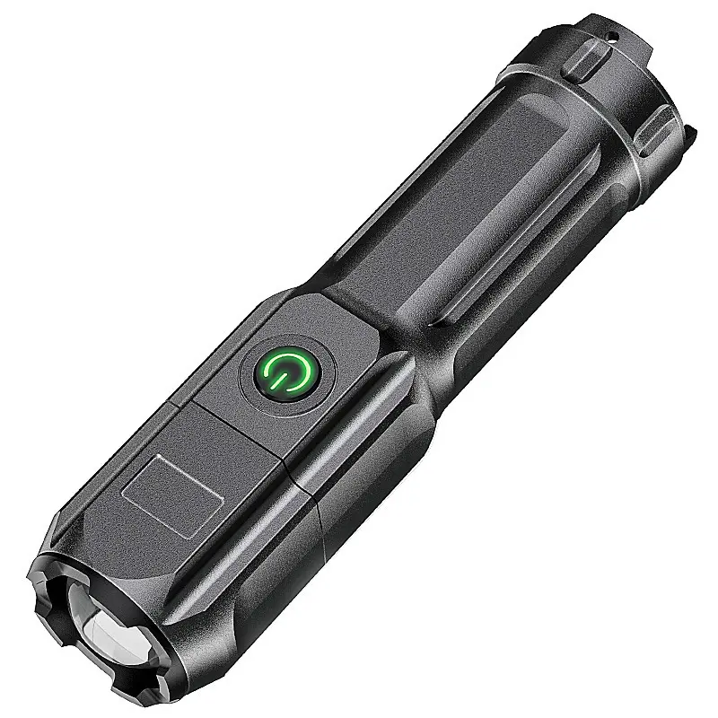 High Lumen Torch Lantern 500lm 800mAh Built-in Battery Waterproof LED Flashlights Zoom Focus for Camping Fishing