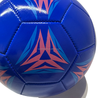 Ballon de football léger taille 5, cousu à la machine, en PVC, avec logo personnalisé, idéal pour les événements promotionnels et les cadeaux souvenirs