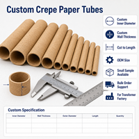 Tubes en papier crépon ronds pour l'isolation électrique, isolation de classe A, tailles personnalisables pour transformateur immergé dans l'huile