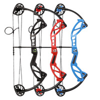 Arcs à poulies pour enfants 10/20/30lbs, 75% de force de tir, longueur de tir réglable 18-27 pouces