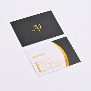مخصص فاخر أسود الذهب احباط بطاقة عمل عالية الجودة الطباعة احباط معدنية شعار بطاقة شكر - Product Image 2