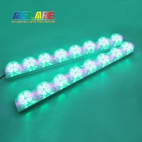 Aglare Luz LED de Píxeles RGBW de 60MM para Exteriores, Luz Puntual de 24V AC para Temática de Atracciones, Ideal para Noria