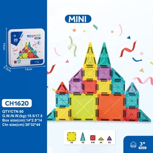 Ensemble de tuiles magnétiques mixtes Mini 3,75 cm + 7,5 cm, jouet éducatif STEM, blocs de construction DIY pour enfants de 3 ans et plus, jouets pour enfants en gros - Product Image 2
