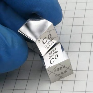 Cubo di Cobalto Puro 99,96% 8,8g Elemento Intagliato della Tavola Periodica 10x10x10mm - Product Image 5