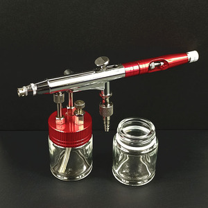 Aérographe double action 7,0 cc à alimentation par gravité, pistolet de pulvérisation réglable pour la peinture artistique - Product Image 1