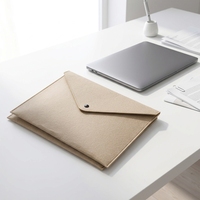Sacs pour ordinateur portable multifonctionnels en feutre avec fermeture à bouton-pression, pochette en feutre, porte-documents et classeur élégants