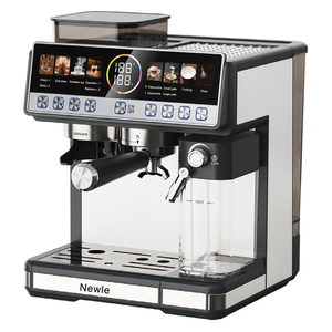Nuova Macchina per <span class=keywords><strong>Espresso</strong></span> Semi-Automatica in Acciaio Inox con Montalatte Integrato, Serbatoio per Latte, Schermo Touch Programmabile, Portatile - Product Image 6