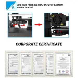 CR-Laser F alcon-impresora 3d educativa, dispositivo de nivelación automática de alta precisión, puede utilizarse con fibra de carbono pla, abs, Fdm, 10W