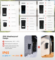 Interphone vidéo intelligent Hiwink pour maison connectée, grand angle 148°, caméra de sonnette filaire PoE résistante à l'eau, contrôle à distance via l'application Tuya