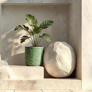 Grands pots à fleurs en <span class=keywords><strong>céramique</strong></span> de style rustique pour les espaces extérieurs modernes - Product Image 4