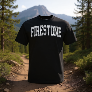 Firestone Colorado Co T-shirt athlétique vintage noir pour homme, taille L - Product Image 3